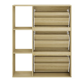 Living Fusion Montana 3 Door 3 Shelf Shoe Cabinet