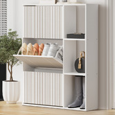 Living Fusion Montana 3 Door 3 Shelf Shoe Cabinet