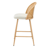 Living Fusion 66cm Lucian Boucle Bar Stools