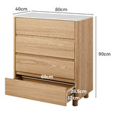 Living Fusion Coney Faux Marble 4 Drawer Chest