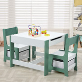 Living Fusion Kids' Marshall 2 Seater Table &amp; Chair Set