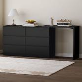 Living Fusion Damien 6 Drawer Chest with Desk Extension
