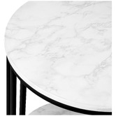 Living Fusion Sabrina Faux Marble Side Table