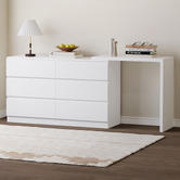 Living Fusion Damien 6 Drawer Chest with Desk Extension