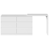 Living Fusion Damien 6 Drawer Chest with Desk Extension