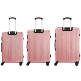 Living Fusion 3 Piece Pink Deanna Luggage Set