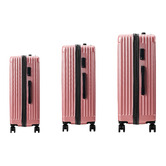 Living Fusion 3 Piece Pink Deanna Luggage Set