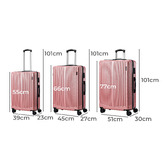 Living Fusion 3 Piece Pink Deanna Luggage Set