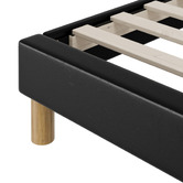 Living Fusion Carrie Faux Leather Bed Base