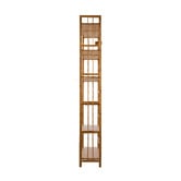 Living Fusion Tobias 6 Shelf Bamboo Bookshelf