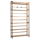 Living Fusion Tobias 6 Shelf Bamboo Bookshelf