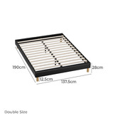 Living Fusion Carrie Faux Leather Bed Base