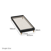 Living Fusion Carrie Faux Leather Bed Base
