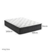 Living Fusion Medium Joanna 7 Zone Pocket Spring Mattress &amp; Pillow Set