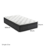 Living Fusion Medium Joanna 7 Zone Pocket Spring Mattress &amp; Pillow Set