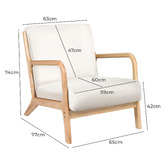 Living Fusion Kamden Boucle Armchair