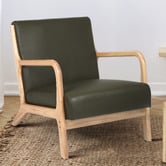 Living Fusion Kamden Faux Leather Armchair