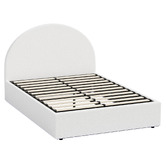 Living Fusion Seraphine Boucle Gas Lift Storage Bed with LED