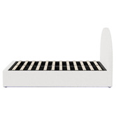 Living Fusion Seraphine Boucle Gas Lift Storage Bed with LED