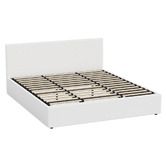 Living Fusion Astana Boucle Gas Lift Storage Bed with LED