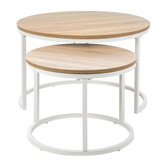 Living Fusion 2 Piece Leonid Nesting Coffee Table Set