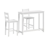 Living Fusion 2 Seater Pine Wood Levy Bar Table Set