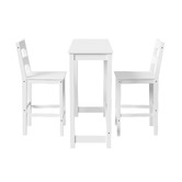 Living Fusion 2 Seater Pine Wood Levy Bar Table Set