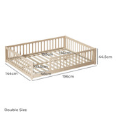 Living Fusion Ettie Pine Wood Bed Frame