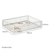Living Fusion Ettie Pine Wood Bed Frame