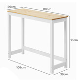 Living Fusion 2 Seater Pine Wood Levy Bar Table Set