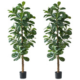 Living Fusion 180cm Potted Faux Fiddle Leaf Fig Trees