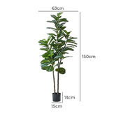 Living Fusion 150cm Potted Faux Fiddle Leaf Fig Trees