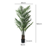 Living Fusion 180cm Potted Faux Palm Trees