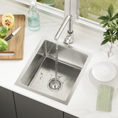 Living Fusion Yeva 380mm Single Kitchen Sink &amp; Pull-Out Mixer