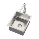 Living Fusion Yeva 380mm Single Kitchen Sink &amp; Pull-Out Mixer