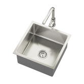 Living Fusion Yeva 440mm Single Kitchen Sink &amp; Pull-Out Mixer