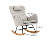 Living Fusion Clark Linen-look Rocking Chair