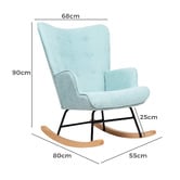 Living Fusion Aldan Upholstered Rocking Chair