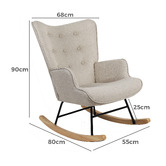 Living Fusion Aldan Upholstered Rocking Chair
