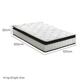 Living Fusion Clark Bonnell Spring Mattress &amp; Pillow Set