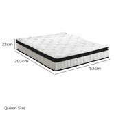 Living Fusion Clark Bonnell Spring Mattress &amp; Pillow Set