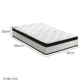 Living Fusion Clark Bonnell Spring Mattress &amp; Pillow Set