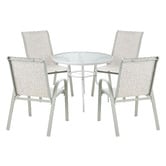 Living Fusion 4 Seater Marilyn Outdoor Dining Table &amp; Chair Set
