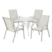 Living Fusion 4 Seater Marilyn Outdoor Dining Table &amp; Chair Set