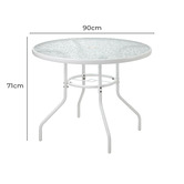 Living Fusion 4 Seater Marilyn Outdoor Dining Table &amp; Chair Set
