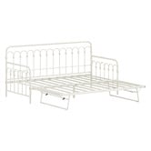 Living Fusion Faye Steel Single Daybed with Trundle