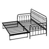 Living Fusion Faye Steel Single Daybed with Trundle