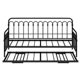 Living Fusion Faye Steel Single Daybed with Trundle