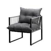 Living Fusion 4 Seater Square Hicks Outdoor Dining Table &amp; Chair Set