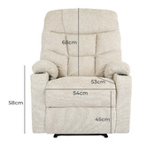 Living Fusion Towson Upholstered Massage Recliner Armchair